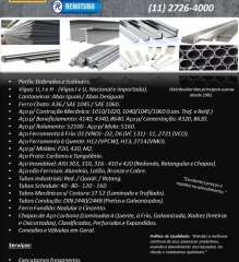 Imagem 1 da empresa ACOS RENOX LTDA Comércio por Atacado Especializado em Outros Produtos Intermediários em São Paulo SP