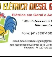 Imagem 1 da empresa AUTO ELETRICA DIESEL GALLO LTDA. Produtos e Servicos em Pinhais PR