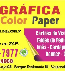 Imagem 6 da empresa GRAFICA COLOR PAPER Gravação de Carimbos em Valparaíso De Goiás GO