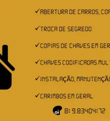 Imagem 1 da empresa PAULO CHAVEIRO 24 HORAS Gravação de Carimbos em Olinda PE