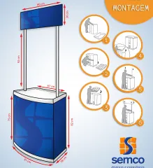 Imagem 1 da empresa SEMCO DISPLAYS E EXPOSITORES PORTÁTEIS Fabricação de Painéis e Letreiros Luminosos em Santo André SP