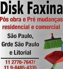Imagem 1 da empresa WAGNER SILVA Limpeza e Conservação em São Paulo SP