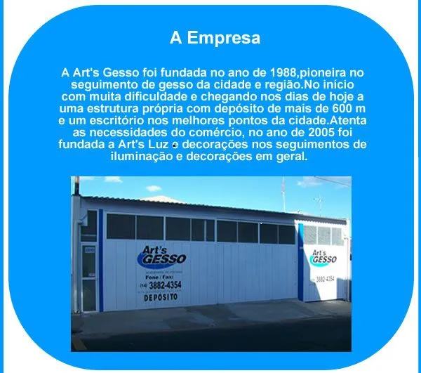 Imagem 1 da empresa ARTS GESSO