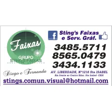 STING'S FAIXAS E SERVIÇOS GRÁFICOS