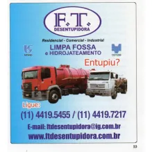 F.T.DESENTUPIDORA E LIMPA FOSSA ATIBAIA 