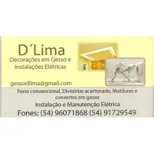 D'LIMA - DECORAÇÕES EM GESSO E INSTALAÇÕES ELÉTRICAS