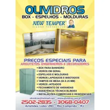 VIDRAÇARIA OLIVIDROS / BOX PARA BANHEIROS